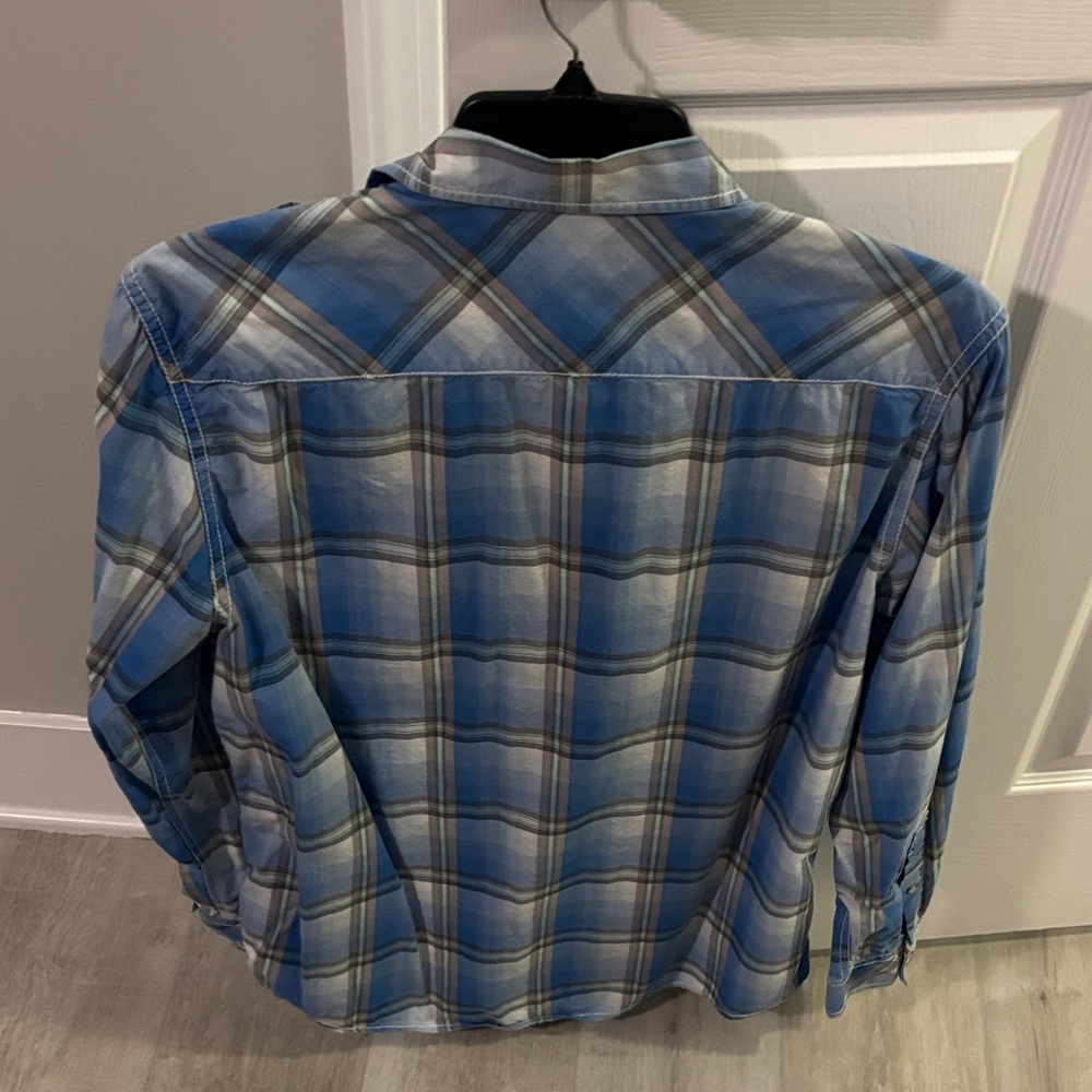 INC International Concepts Plaid Button-Down Shirt - Picture 6 of 6